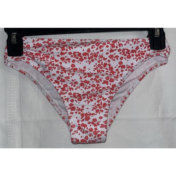 Girls' 2 Piece Ditsy Floral Print Knot Front Ruched Triangle Bikini Teen 8-9Y - Picture 3 of 11